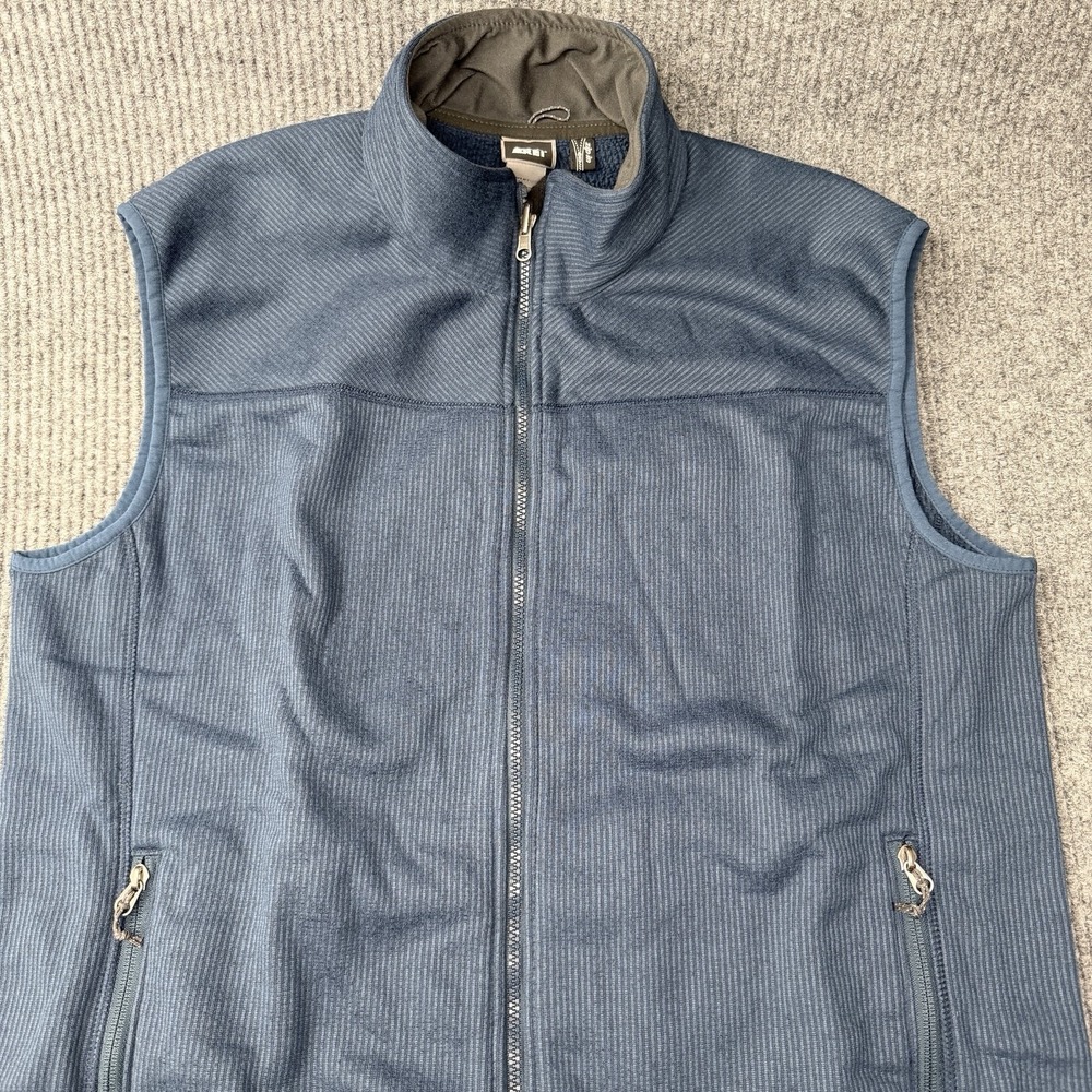 REI Fleece Vest Mens XL Blue Polartec Classic Full Zip‎ Outdoor Hiking Utility